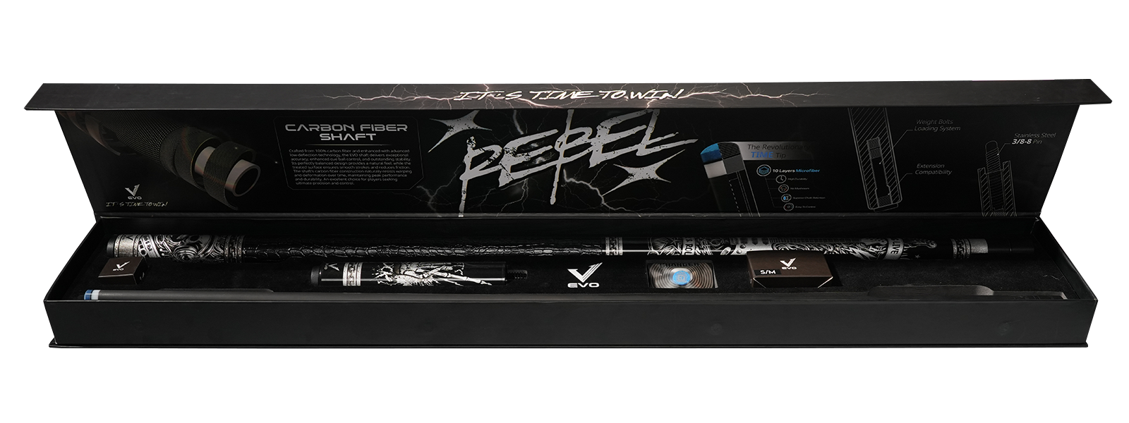 EVO REBEL MAXBING EDITION - BLACK LEATHER WRAP - Combo Open D5
