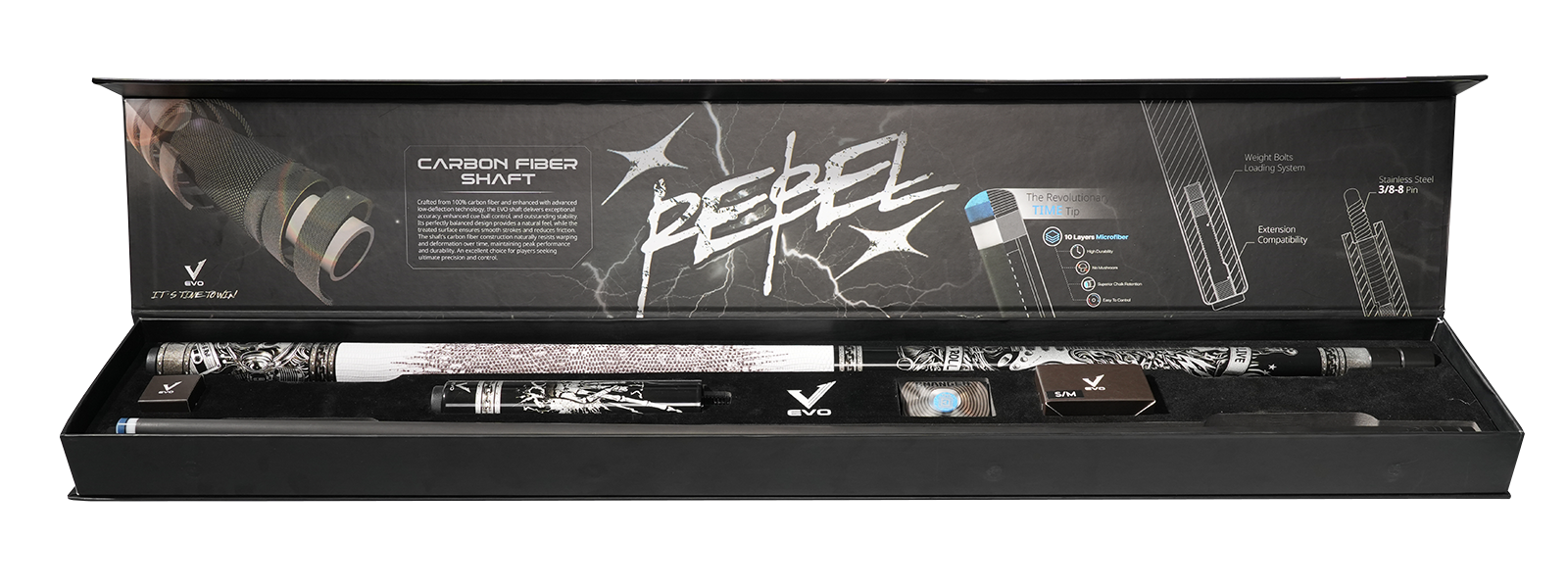 EVO REBEL MAXBING EDITION - WHITE LEATHER WRAP - Combo Open D6