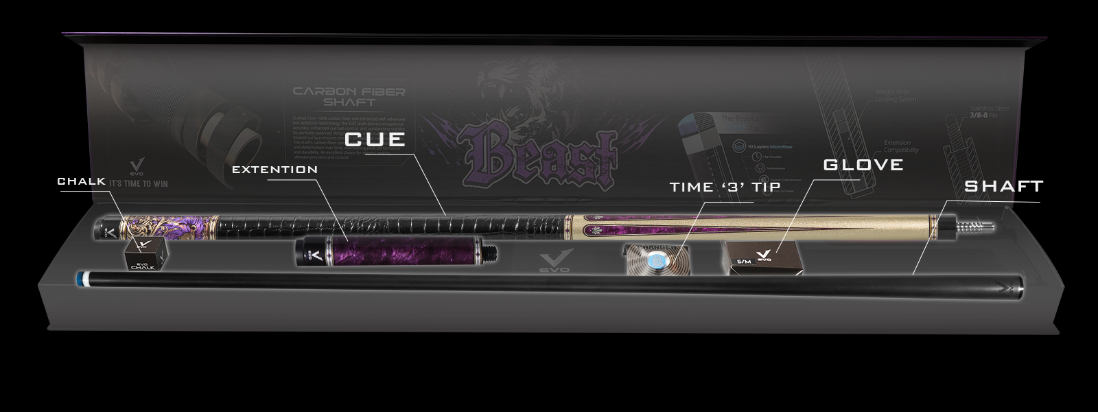 EVO BEAST MAXBING EDITION - AMETHYST LION - Combo Open D7