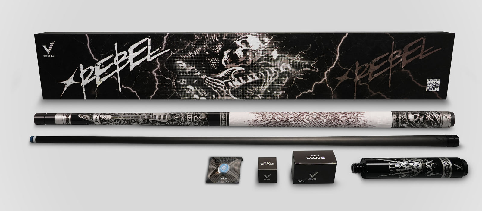 EVO REBEL MAXBING EDITION - WHITE LEATHER WRAP - Desktop Image