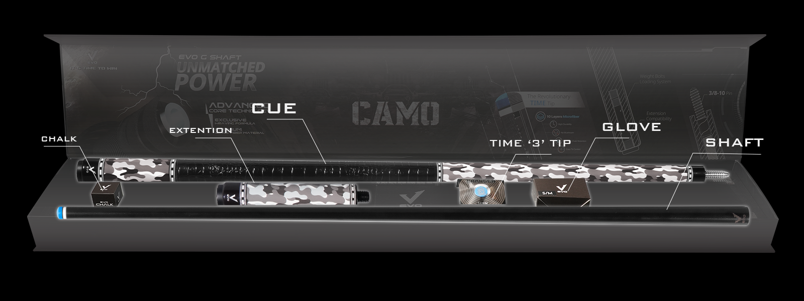 EVO CAMO MAXBING EDITION - GHOST - Combo Open D7