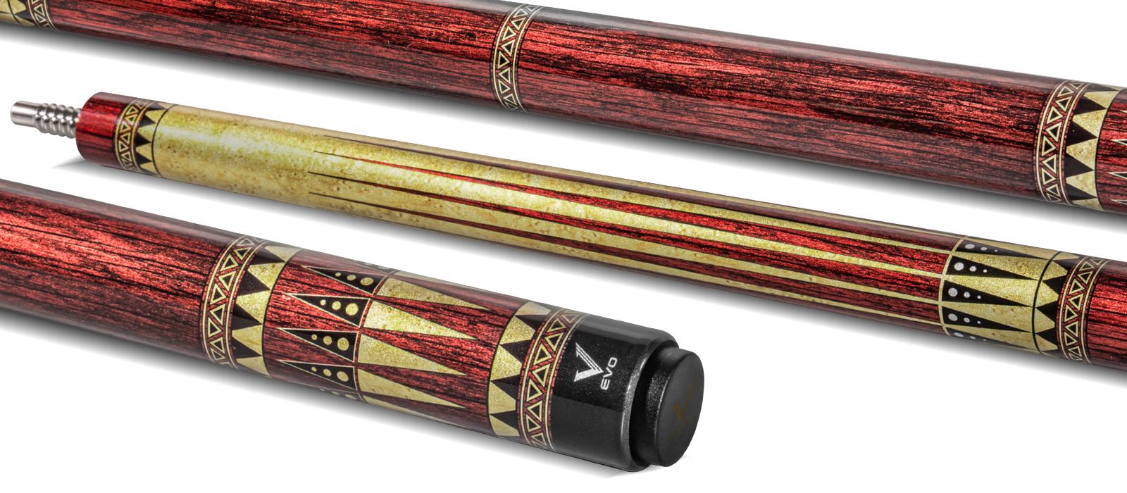 EVO WARRIOR POOL CUE - EMBER SUNSET - Desktop Image