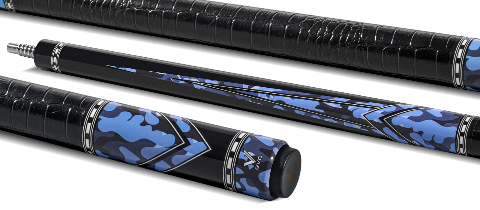 EVO RECON POOL CUE - PHANTOM - LEATHER WRAP - Desktop Image