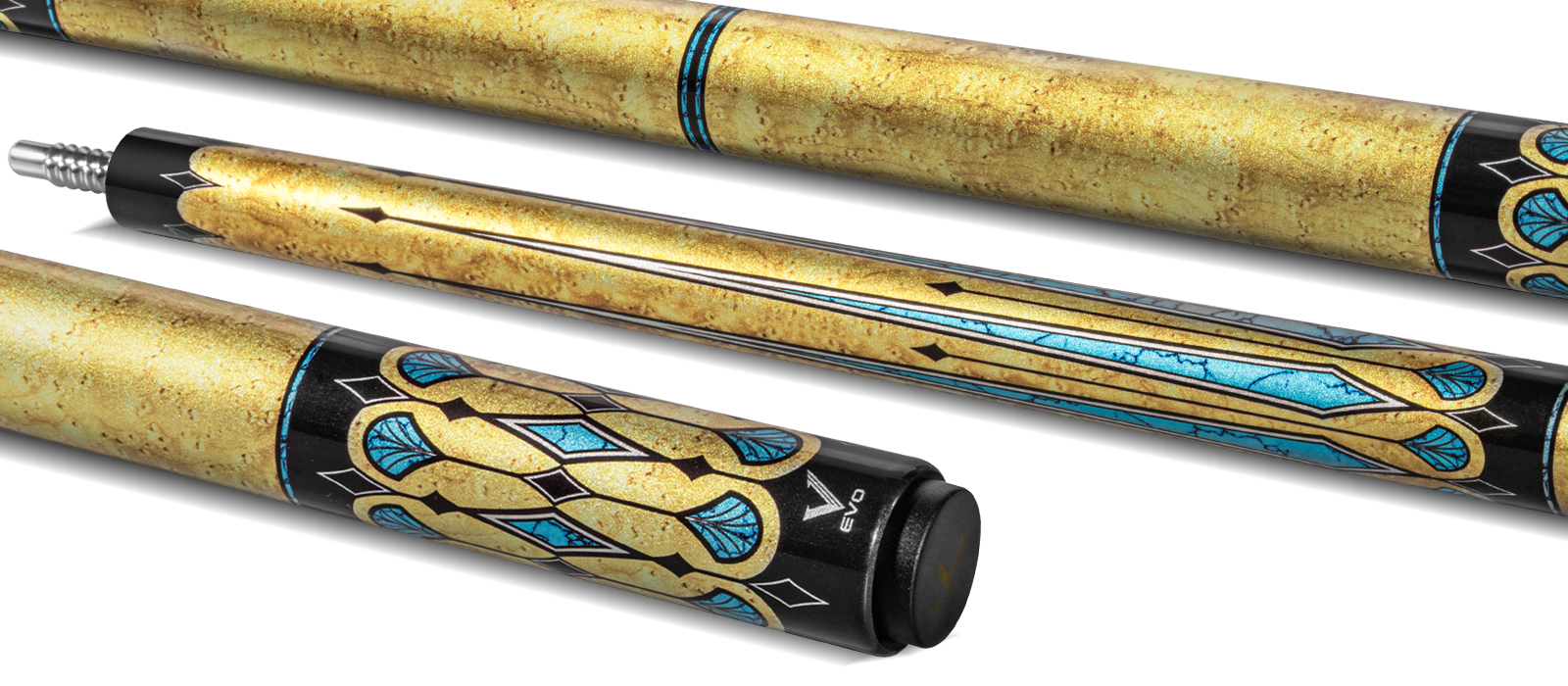EVO WARRIOR POOL CUE - DESERT GOLD - Desktop Image