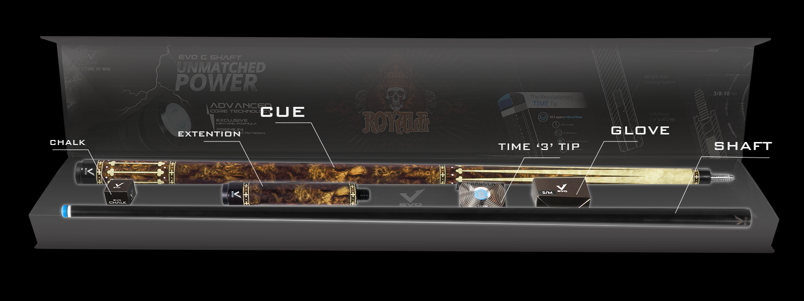 EVO ROYALE MAXBING EDITION - GILDED OAK - Combo Open D7