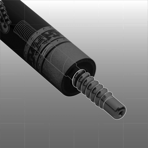 EVO REBEL POOL CUE - SYNTHETIC LEATHER WRAP - Middle Joint Image