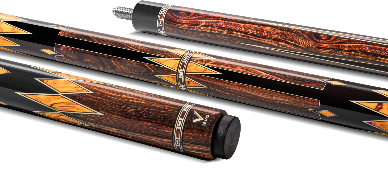 EVO MEG POOL CUE - EMBER FANG - Desktop Image