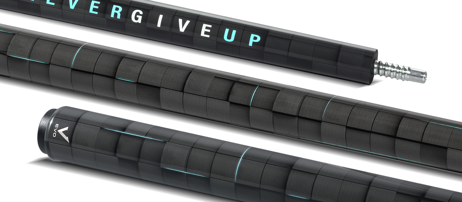 EVO X-FORCE BREAK CUE - NEVER GIVE UP - Desktop Image