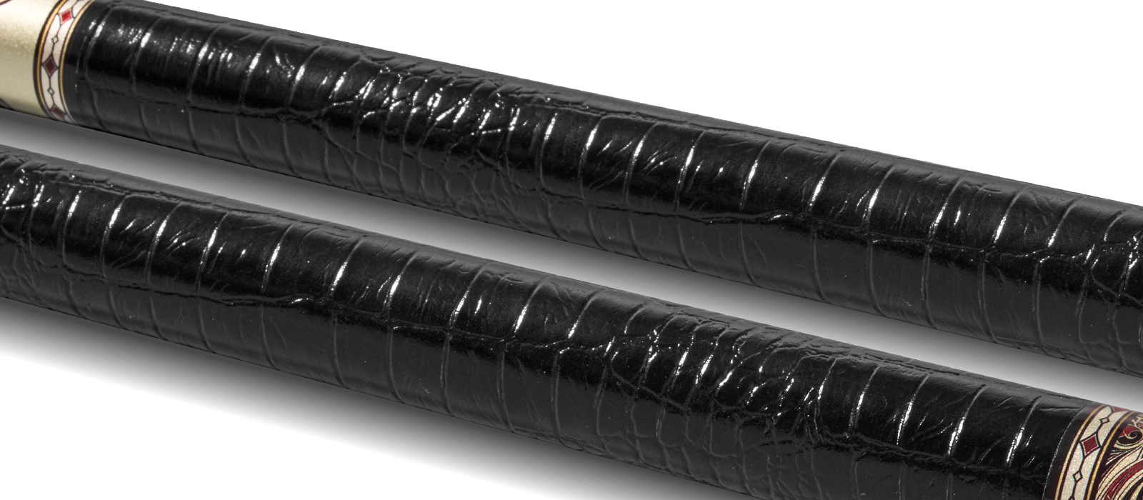 EVO BEAST POOL CUE - SCARLET PANTHER - LEATHER WRAP - Desktop Image