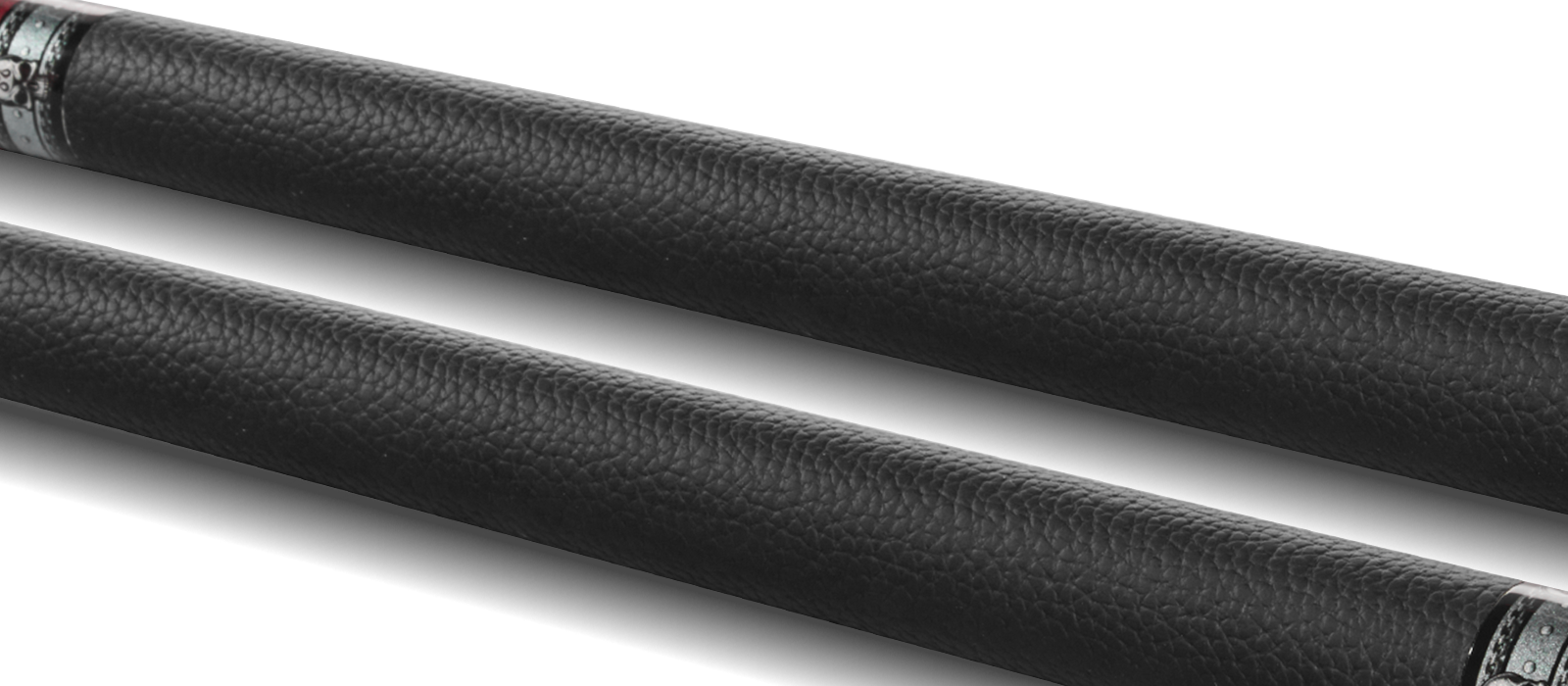 EVO FREEDOM POOL CUE - CRIMSON FLAME - BLACK LEATHER WRAP - Desktop Image