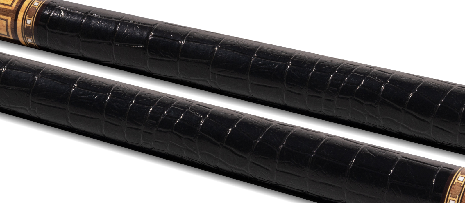 EVO LUNA POOL CUE - GOLDEN CREST - LEATHER WRAP - Desktop Image