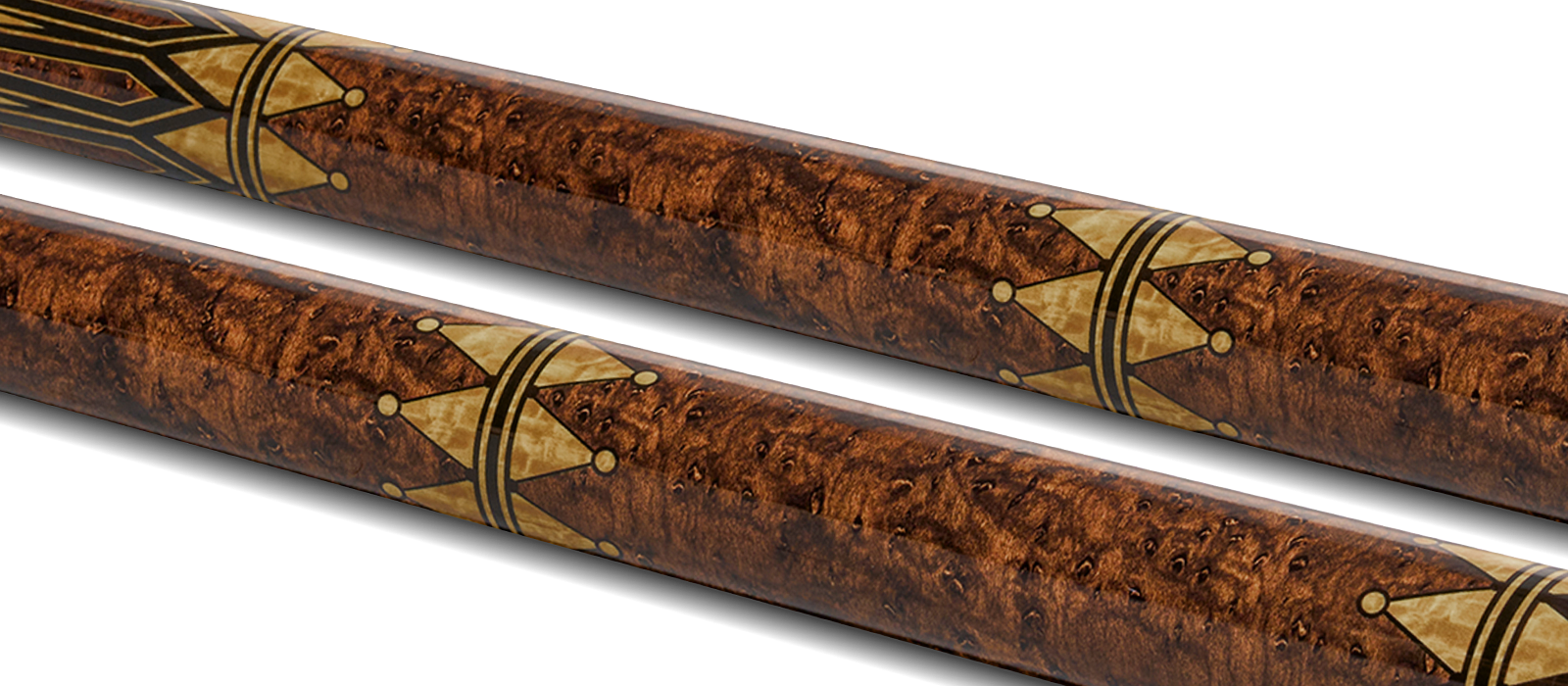 EVO CRYSTAL POOL CUE - UMBER CREST - Desktop Image