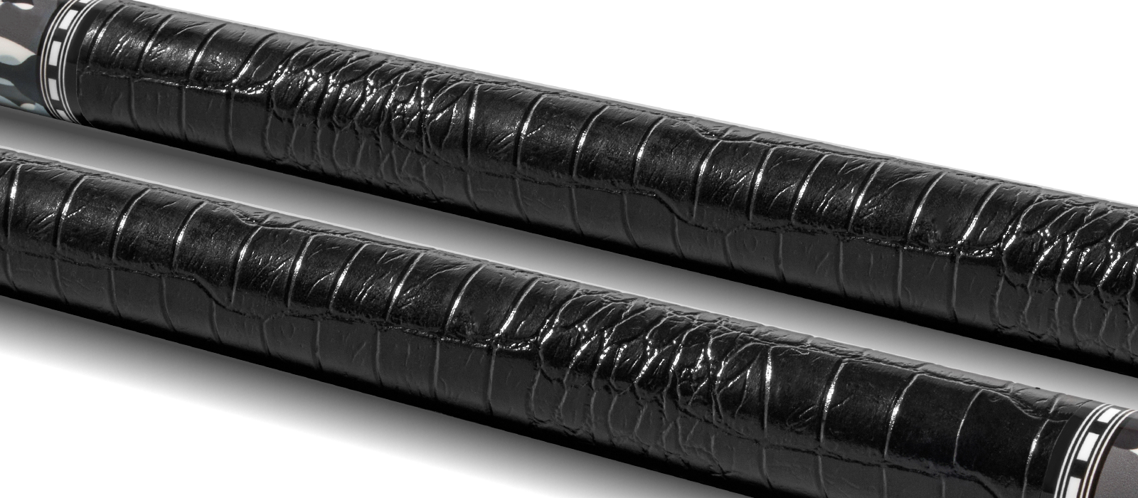 EVO RECON POOL CUE - GHOST - LEATHER WRAP - Desktop Image