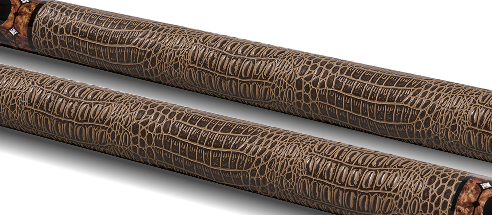 EVO CROWN POOL CUE - MONARCH BLADE - LEATHER WRAP - Desktop Image