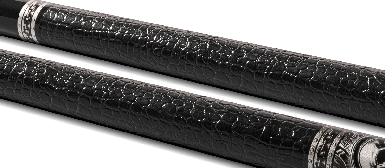 EVO REBEL POOL CUE - BLACK LEATHER WRAP - Desktop Image