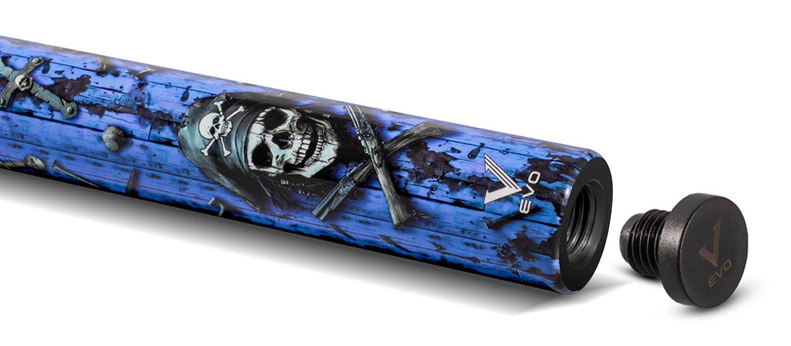 EVO PIRATES POOL CUE - SEA WRATH - Desktop Image