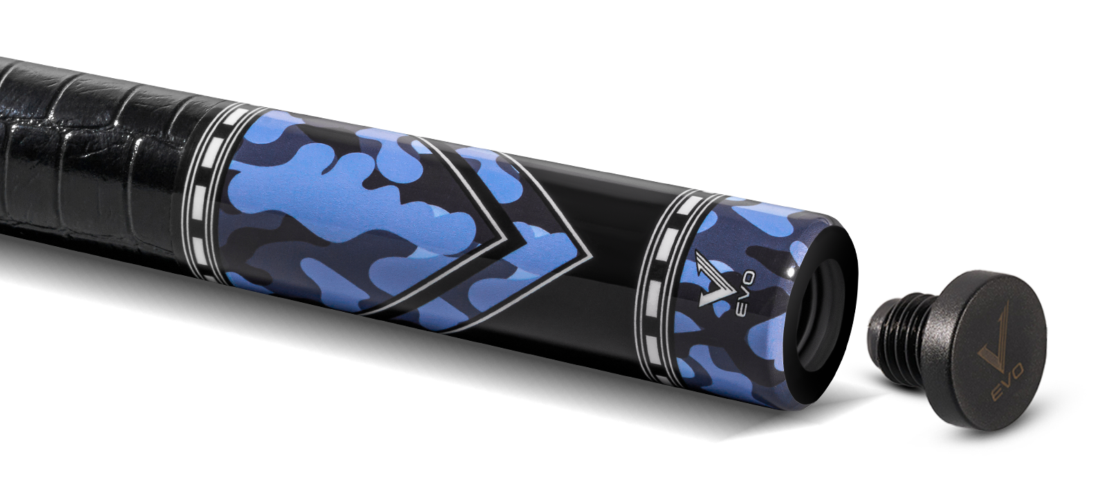 EVO RECON POOL CUE - PHANTOM - LEATHER WRAP - Desktop Image