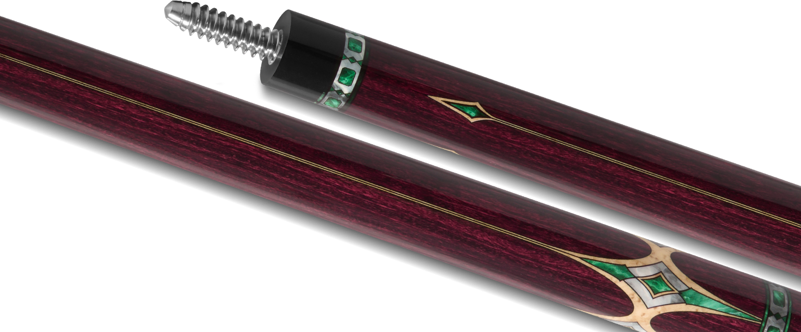 EVO ROYALE POOL CUE - GARNET CREST - Desktop Image