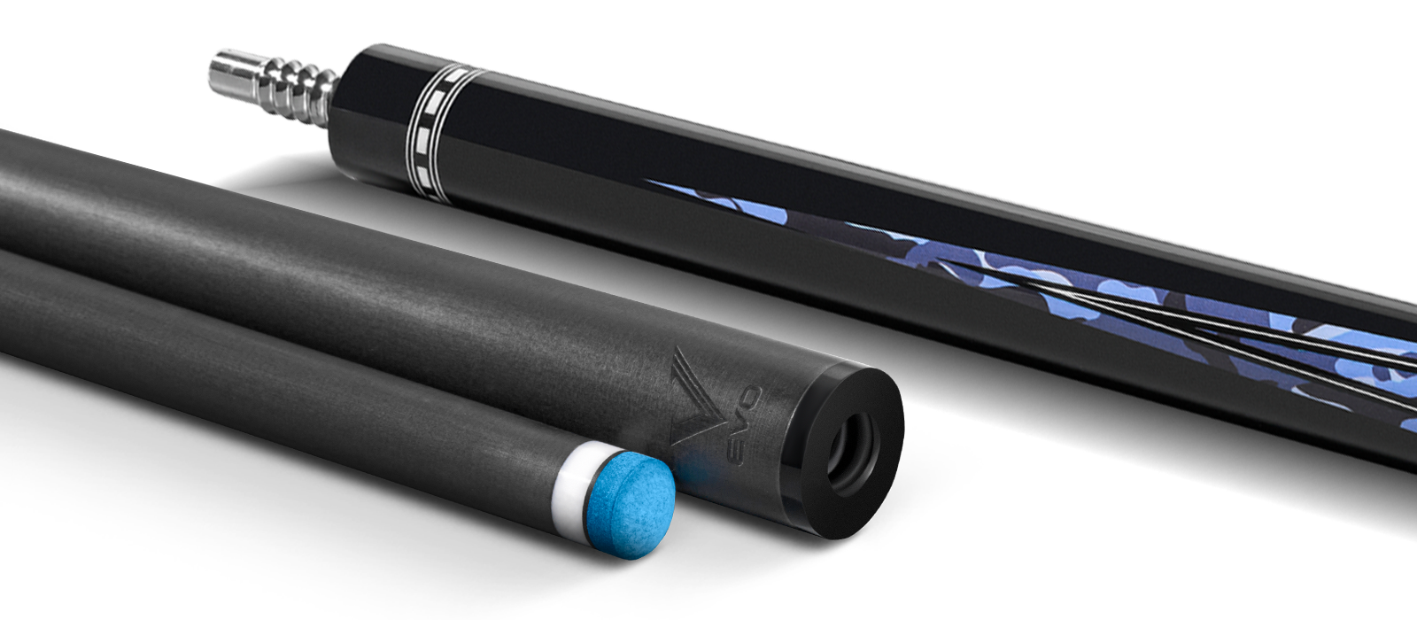 EVO RECON POOL CUE - PHANTOM - LEATHER WRAP - Desktop Image