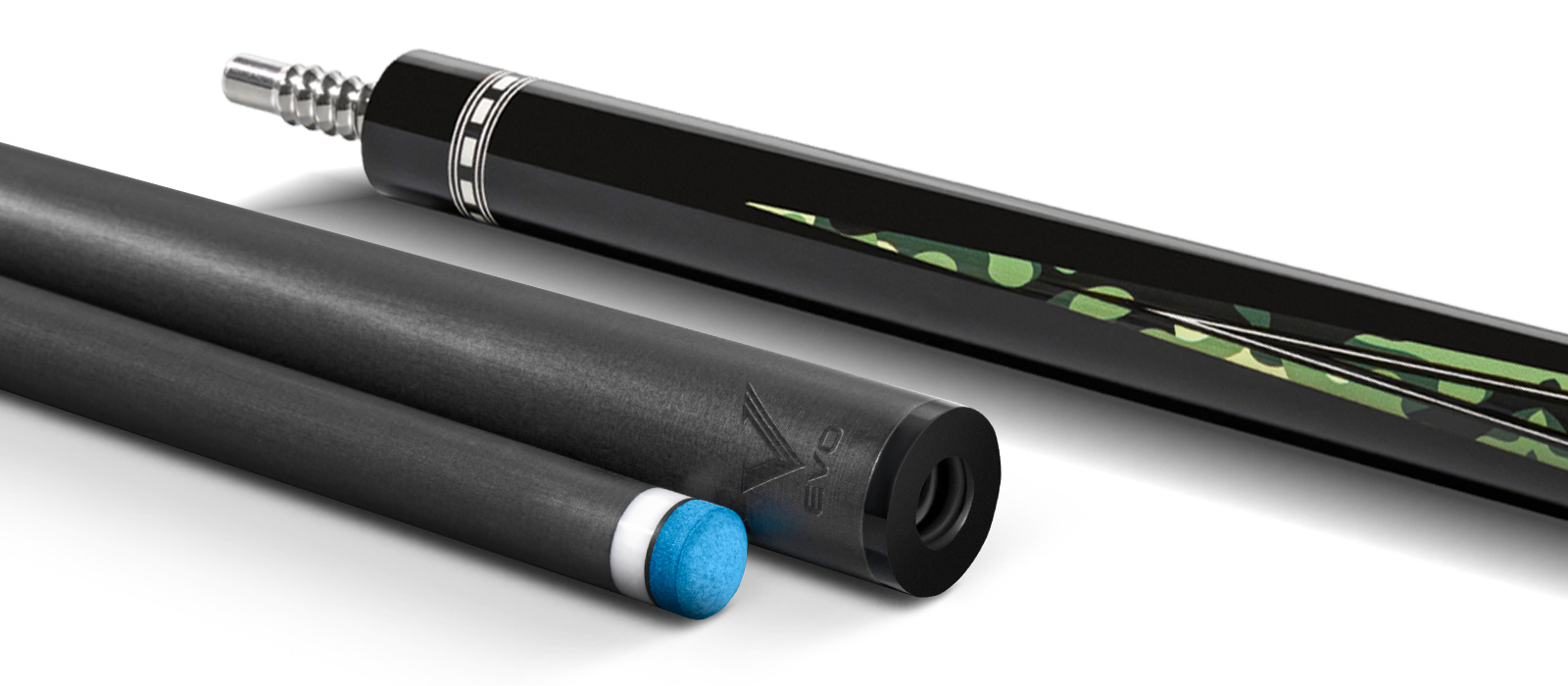 EVO RECON POOL CUE - VIPER - LEATHER WRAP - Desktop Image