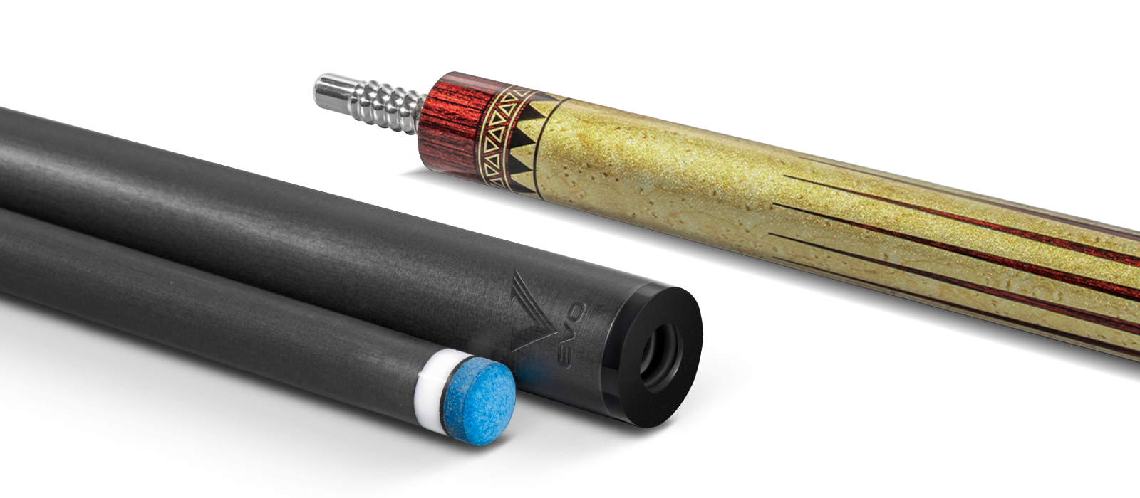 EVO WARRIOR POOL CUE - EMBER SUNSET - Desktop Image