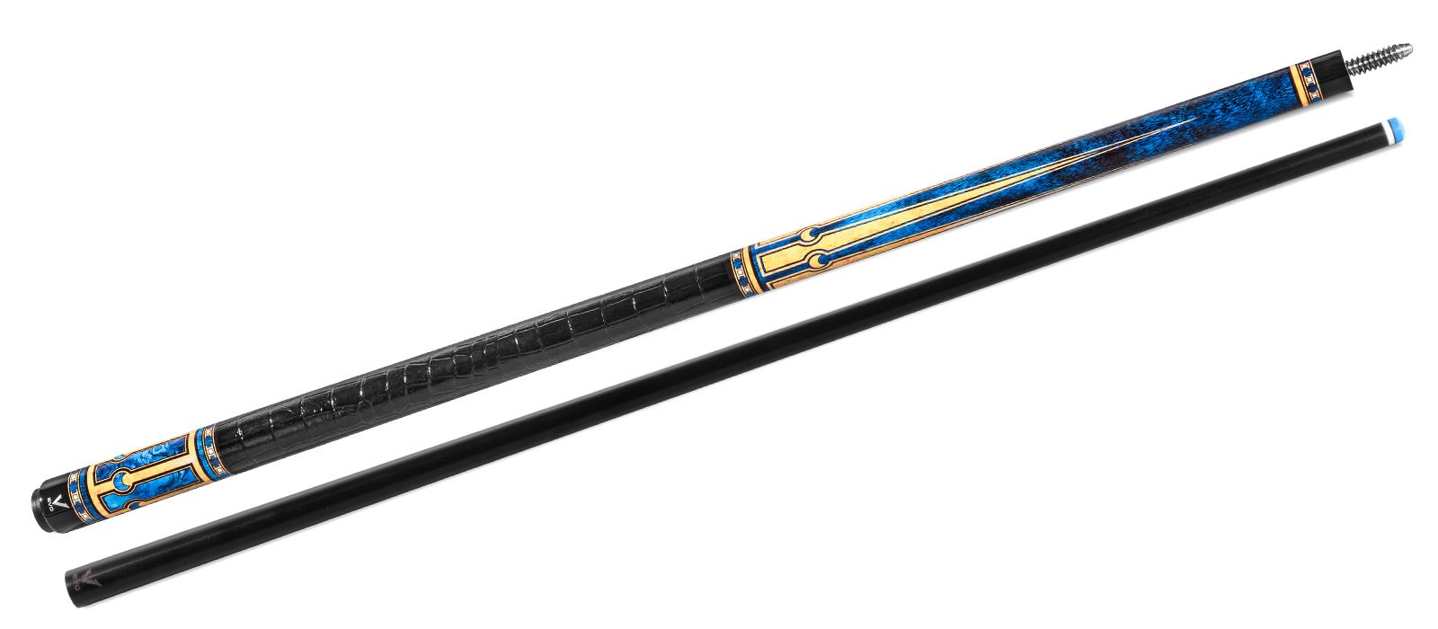EVO LUNA POOL CUE - SAPPHIRE GATE - LEATHER WRAP - Desktop Image