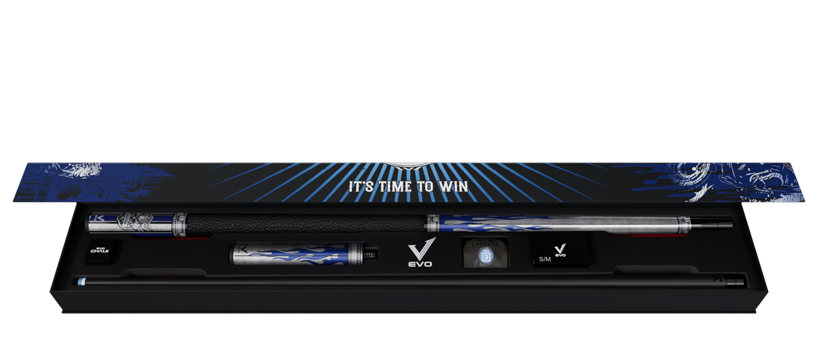 EVO FREEDOM MAXBING EDITION - AZURE FLAME - BLACK LEATHER WRAP - Combo Open D4