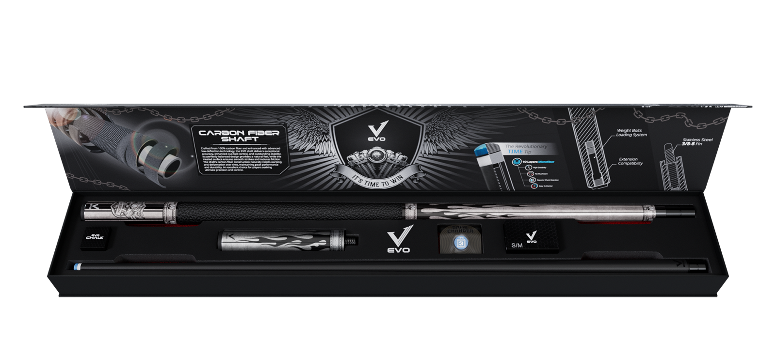 EVO FREEDOM MAXBING EDITION - SHADOW FLAME - BLACK LEATHER WRAP - Combo Open D5
