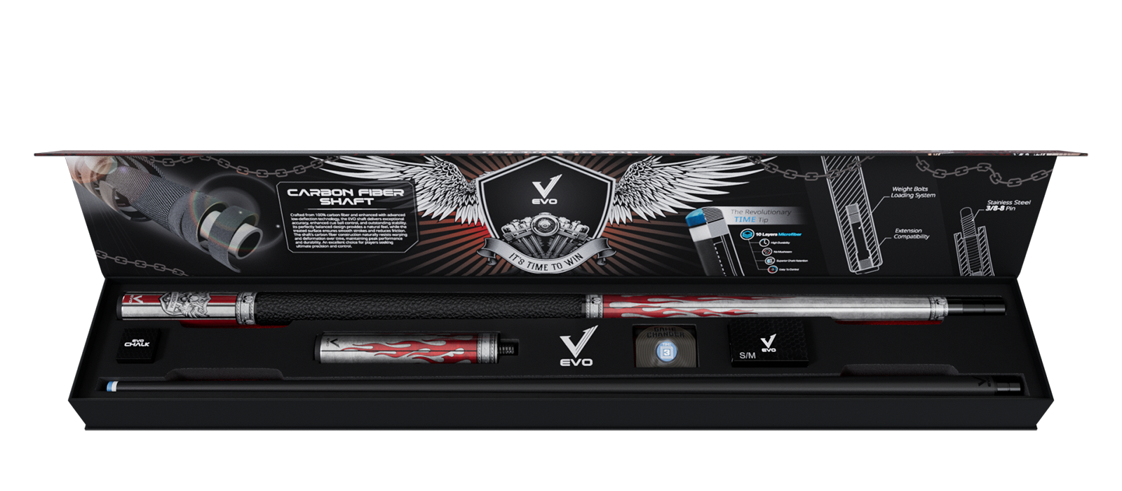EVO FREEDOM MAXBING EDITION - CRIMSON FLAME - BLACK LEATHER WRAP - Combo Open D5