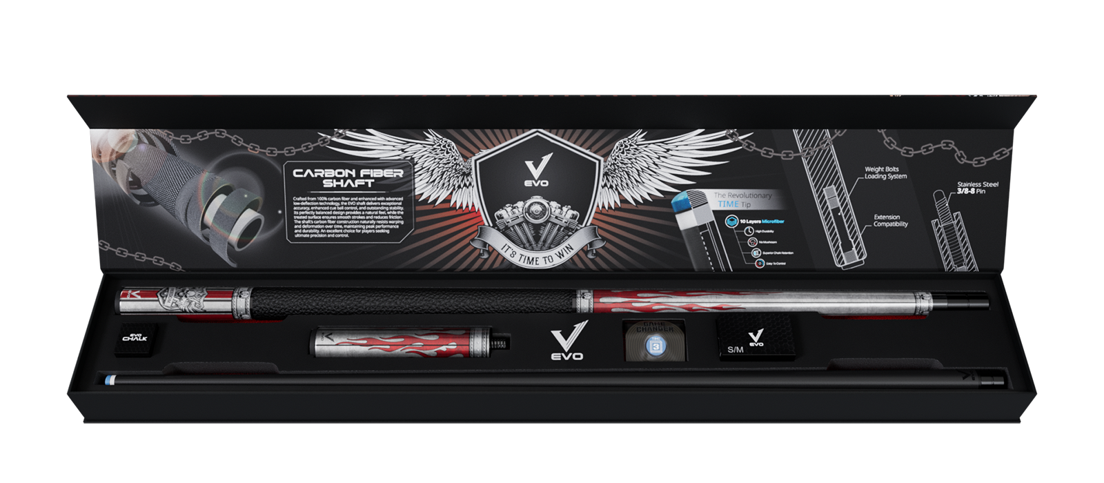 EVO FREEDOM MAXBING EDITION - CRIMSON FLAME - BLACK LEATHER WRAP - Combo Open D6