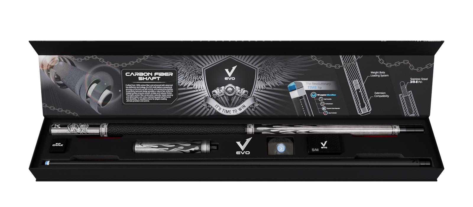 EVO FREEDOM MAXBING EDITION - SHADOW FLAME - BLACK LEATHER WRAP - Combo Open D6