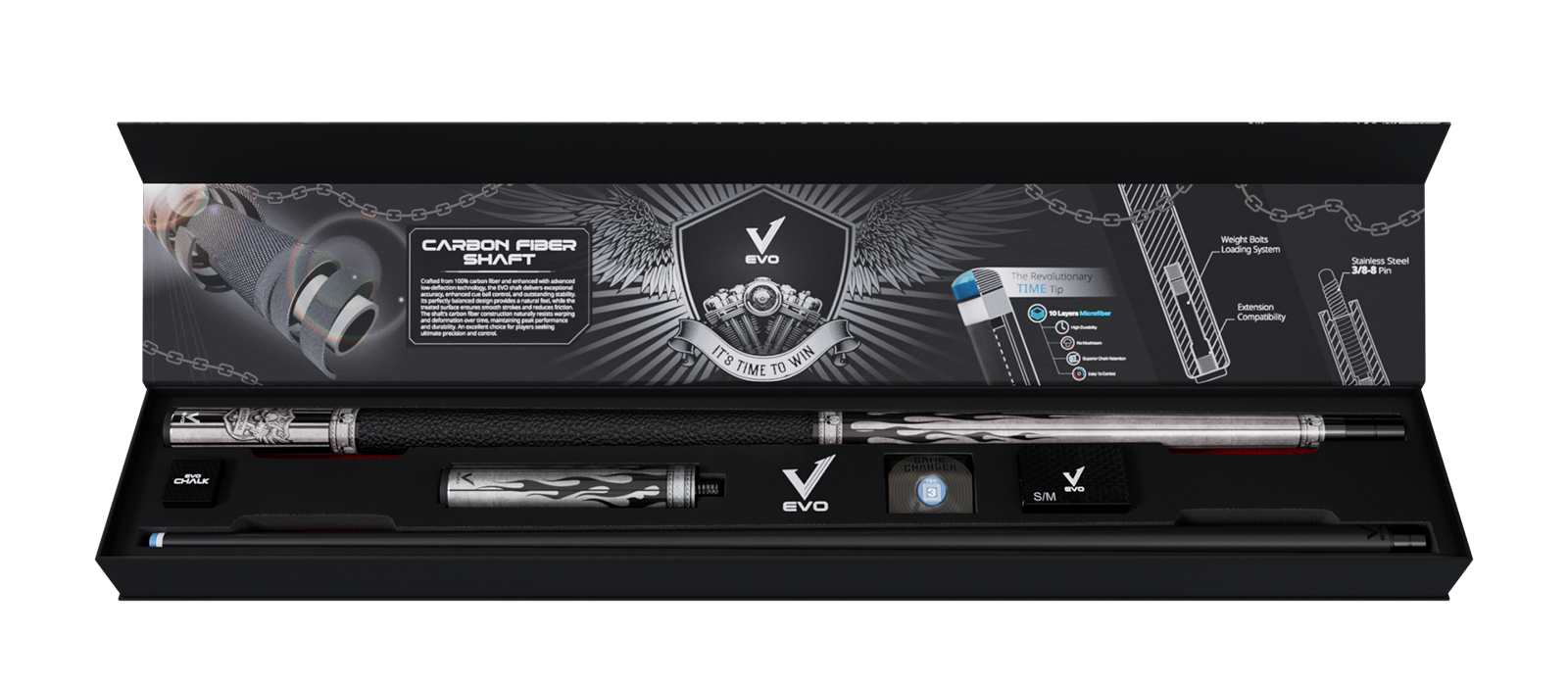 EVO FREEDOM MAXBING EDITION - SHADOW FLAME - BLACK LEATHER WRAP - Combo Open D7