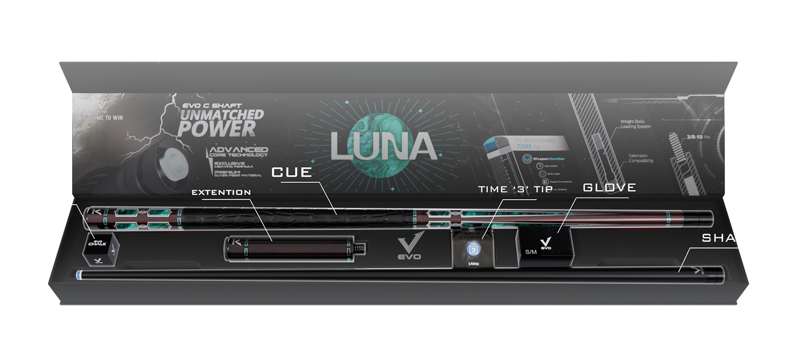 EVO LUNA MAXBING EDITION - MALACHITE ECLIPSE - Combo Open D8