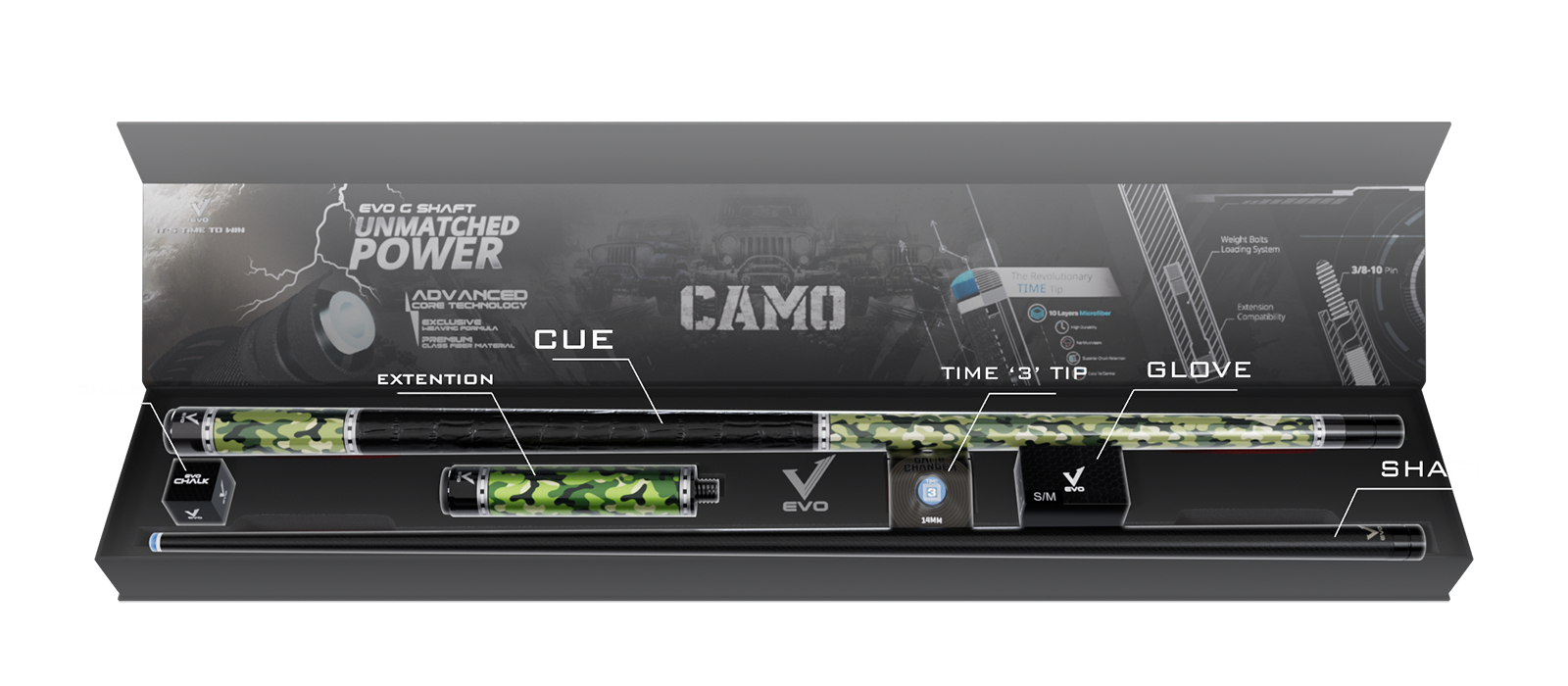 EVO CAMO MAXBING EDITION - VIPER - Combo Open D8