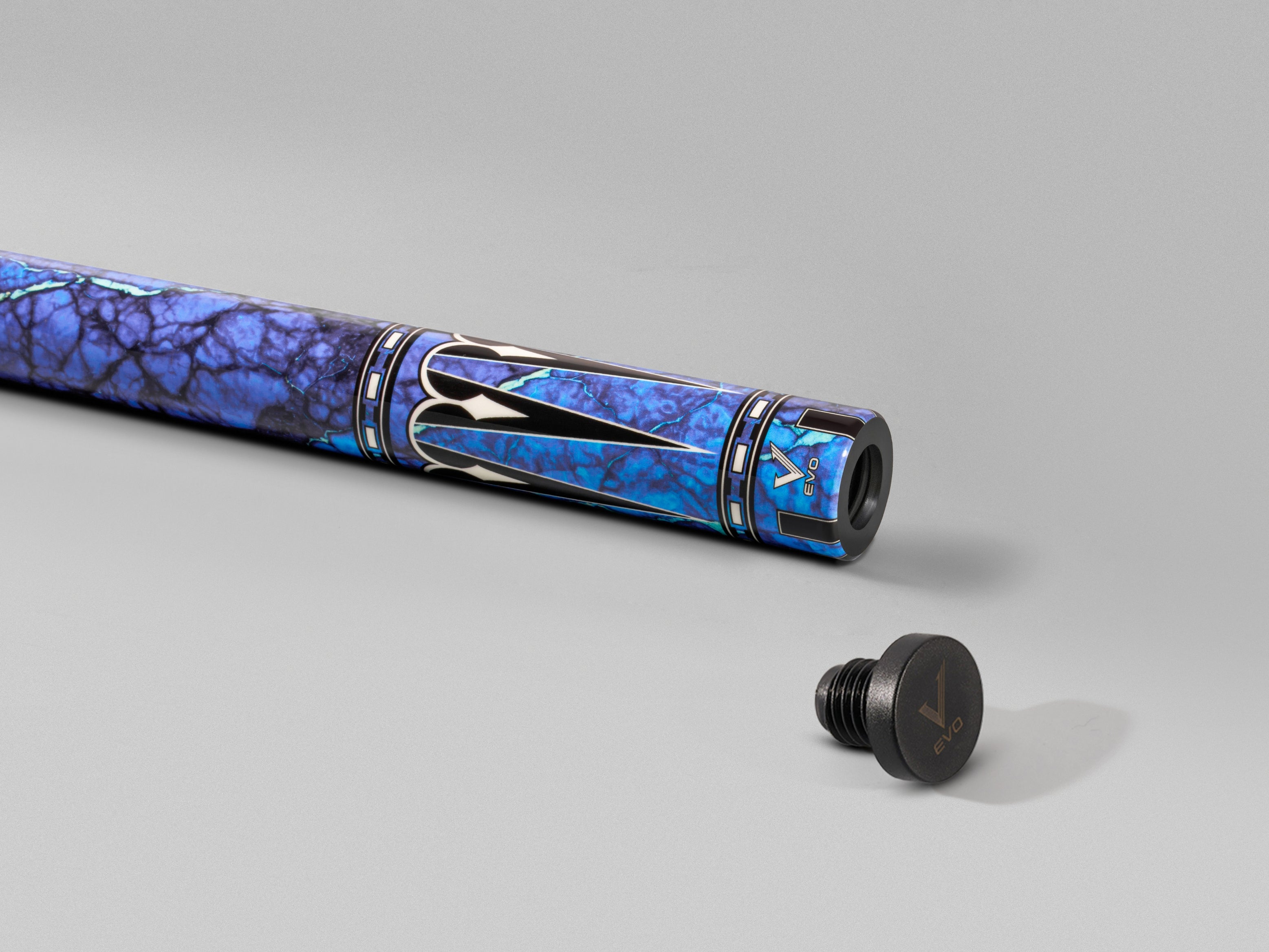 GEMSTONE POOL CUE - BLUE