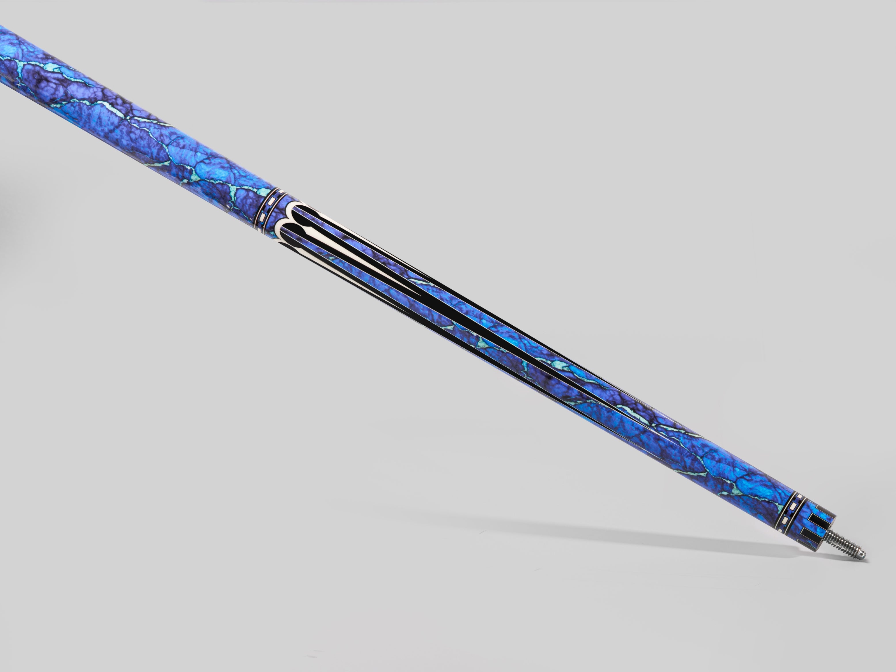 GEMSTONE POOL CUE - BLUE