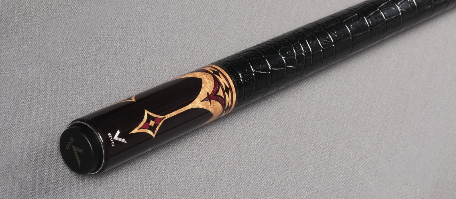 EVO CROWN MAXBING EDITION - ROYAL BLACK - BLACK LEATHER WRAP - Desktop Image