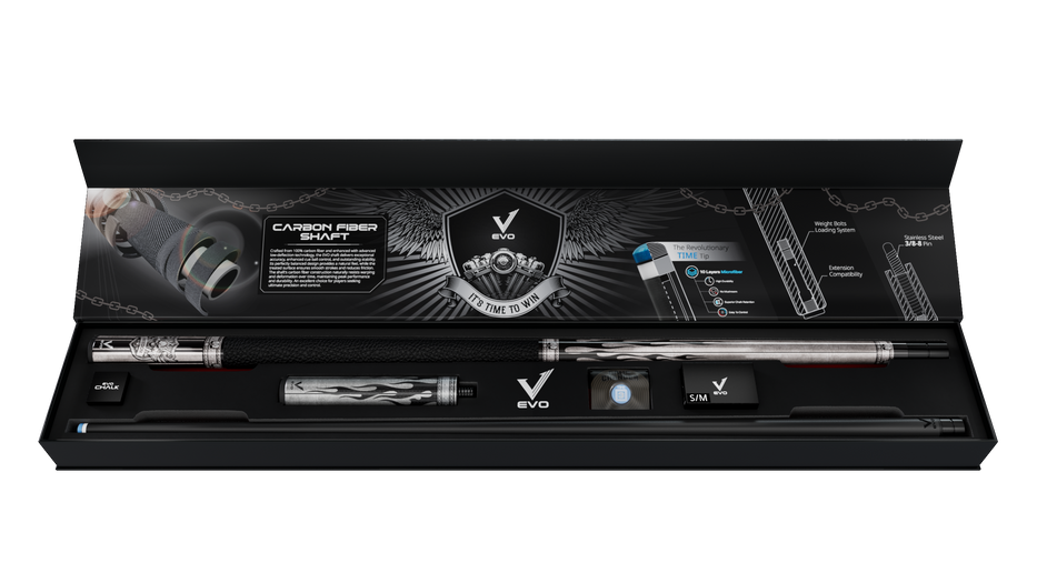 EVO FREEDOM MAXBING EDITION - SHADOW FLAME - BLACK LEATHER WRAP - Desktop Image