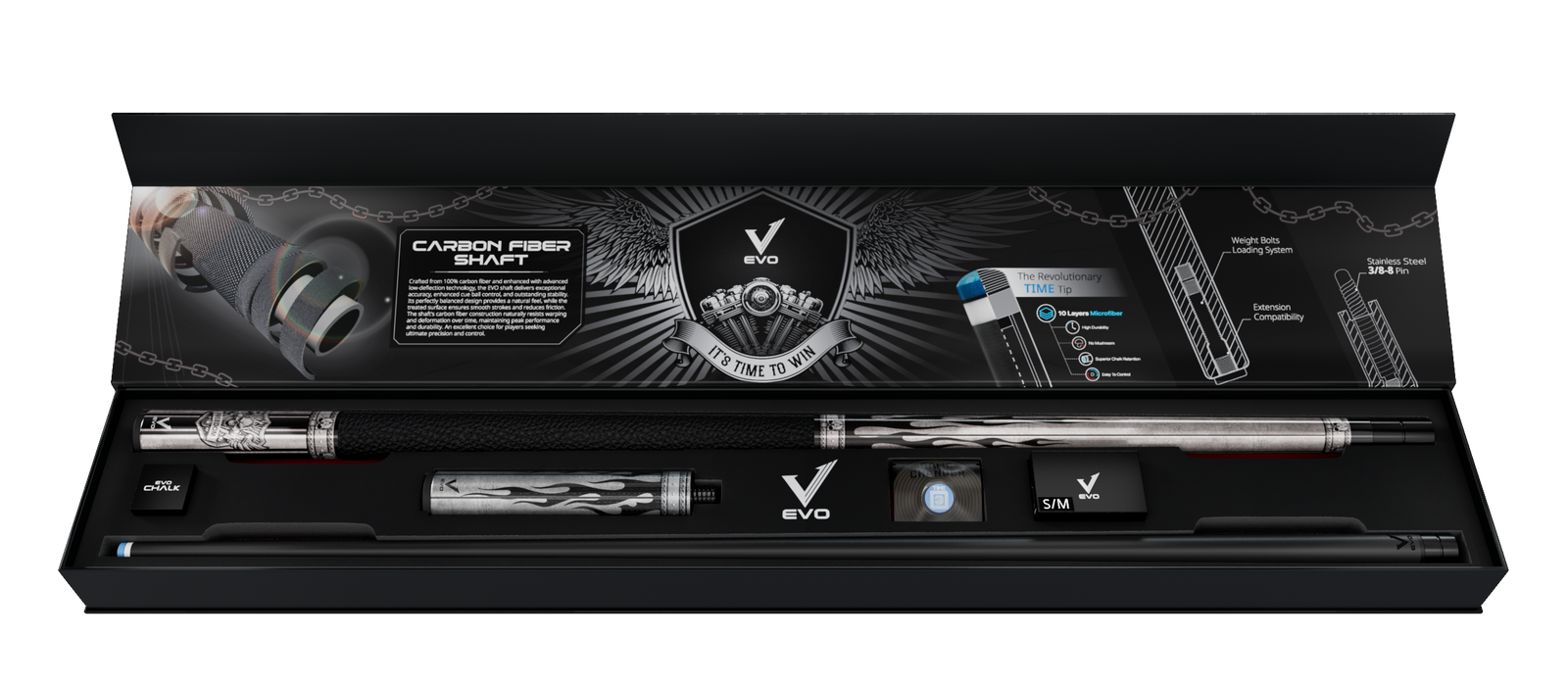 EVO FREEDOM MAXBING EDITION - SHADOW FLAME - BLACK LEATHER WRAP - Desktop Image