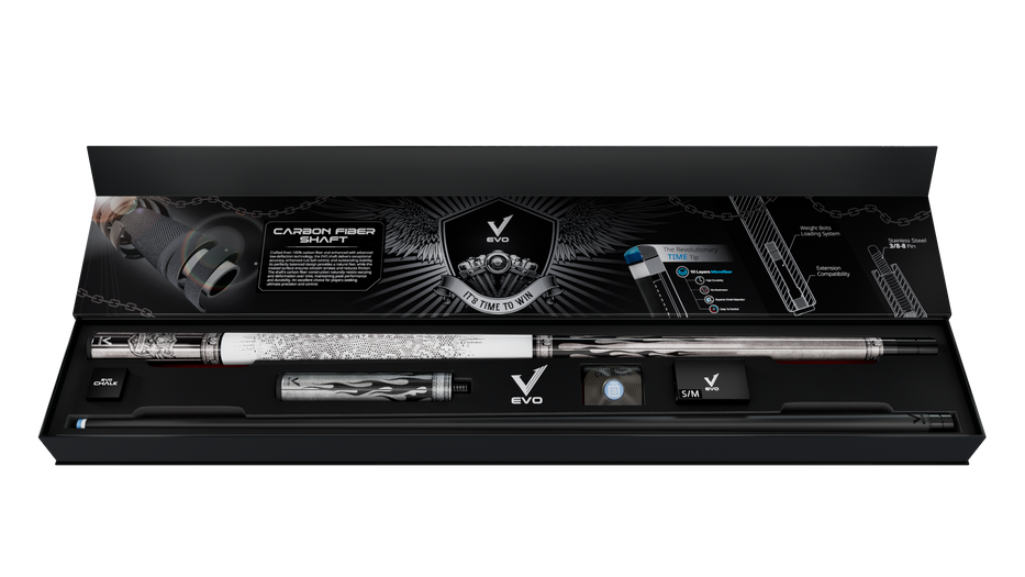 EVO FREEDOM MAXBING EDITION - SHADOW FLAME - WHITE LEATHER WRAP - Desktop Image