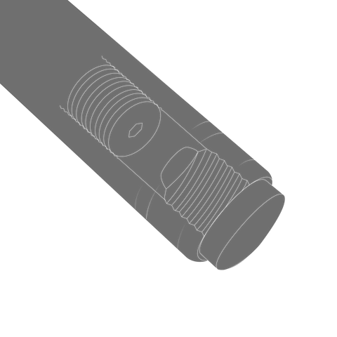 EVO OUTLAW POOL CUE - LEATHER WRAP - Middle Butt Image