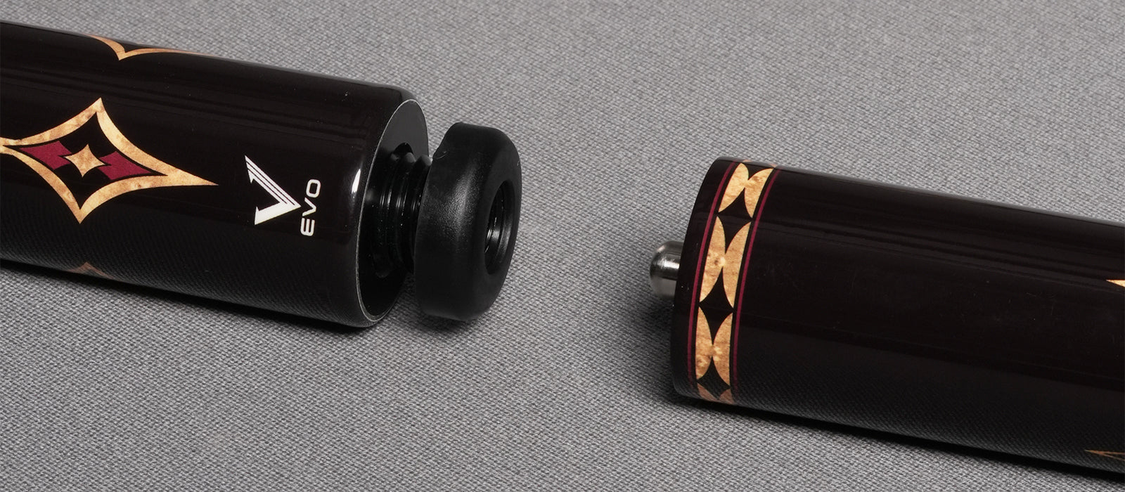 EVO CROWN MAXBING EDITION - ROYAL BLACK - WHITE LEATHER WRAP - Desktop Image