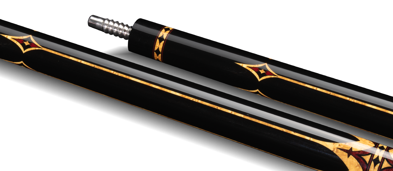 EVO CROWN CAROM CUE - ROYAL BLACK - Desktop Image