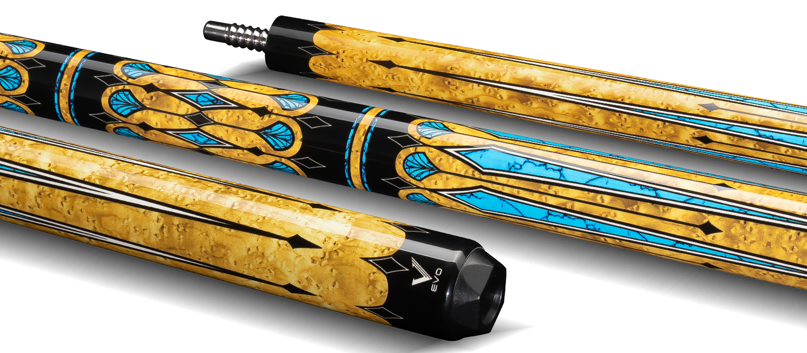 EVO WARRIOR CAROM CUE - DESERT GOLD - Desktop Image