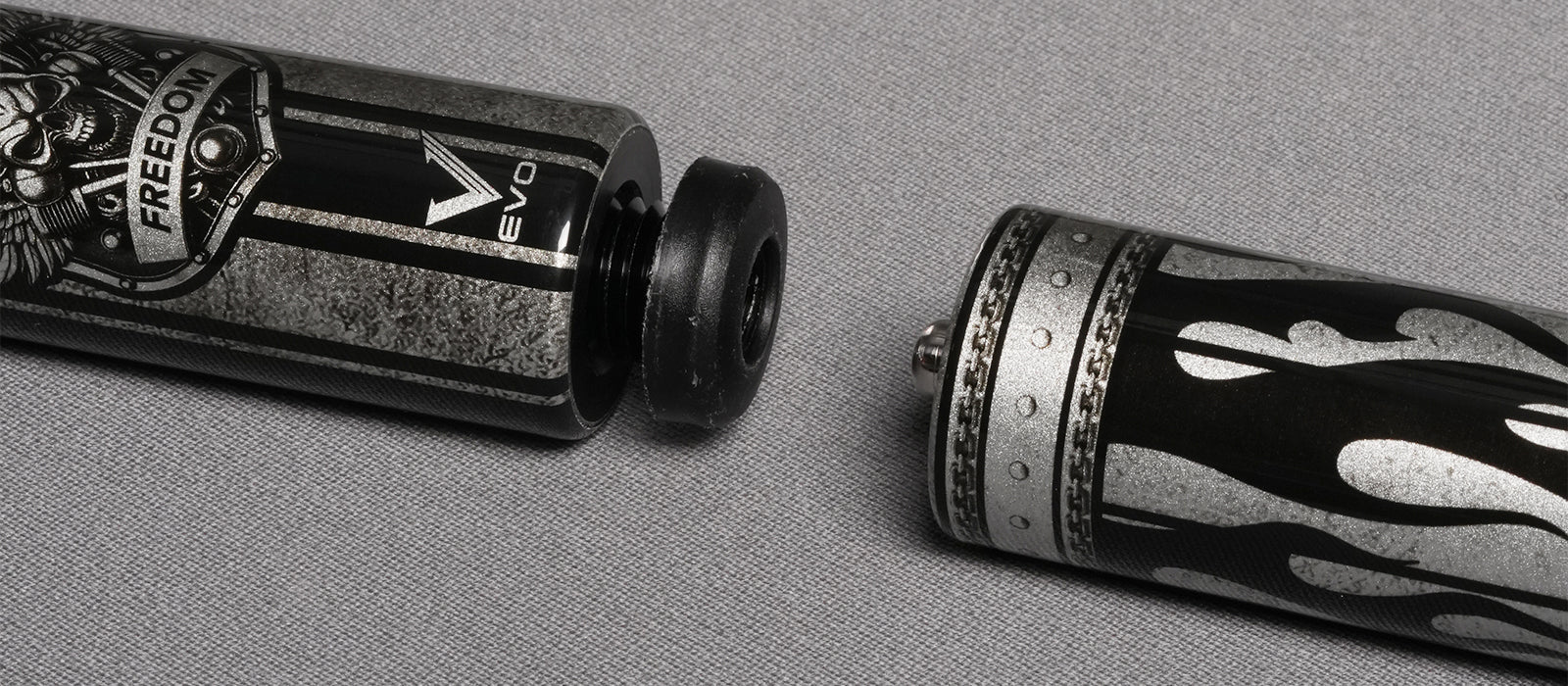 EVO FREEDOM MAXBING EDITION - SHADOW FLAME - BLACK LEATHER WRAP - Desktop Image
