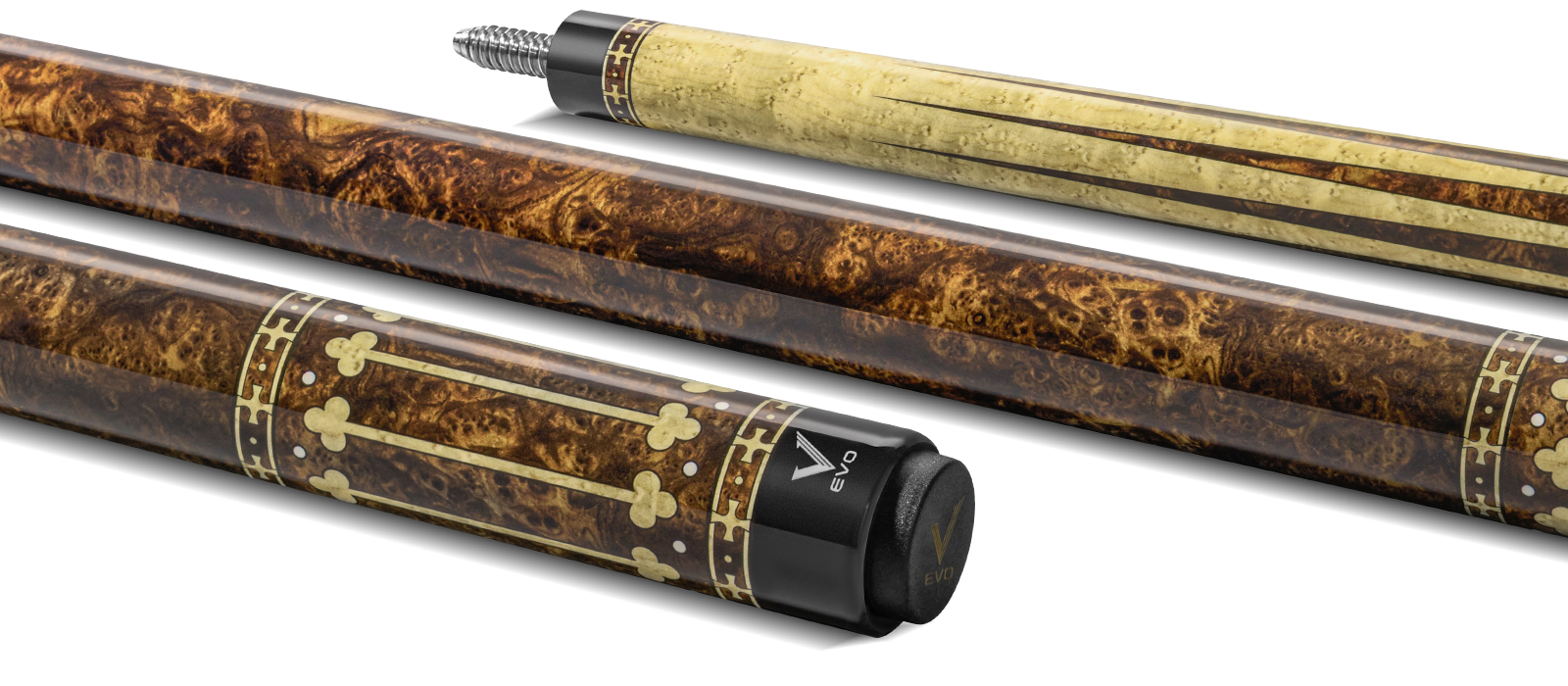 EVO ROYALE POOL CUE - GILDED OAK - Desktop Image