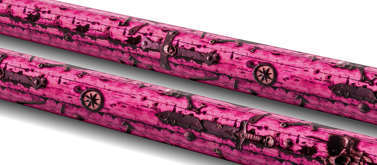 EVO PIRATES POOL CUE - ROSE RAID - Desktop Image