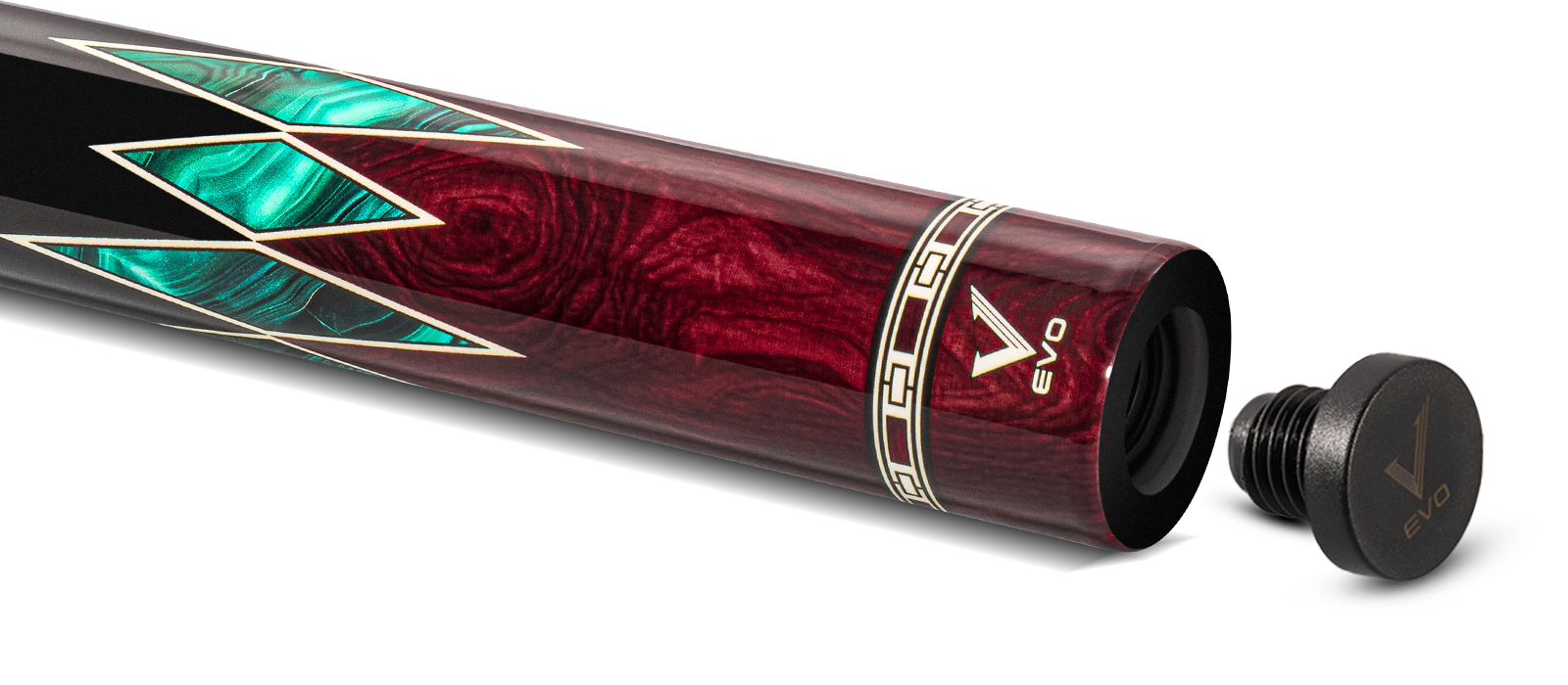 EVO MEG POOL CUE - CRIMSON JAW - Desktop Image