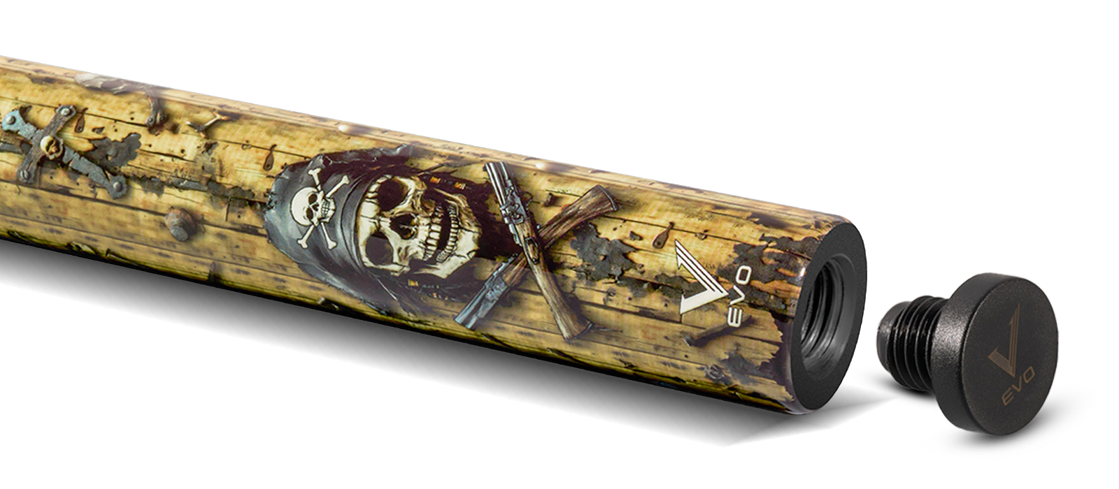 EVO PIRATES POOL CUE - GOLDEN PLUNDER - Desktop Image