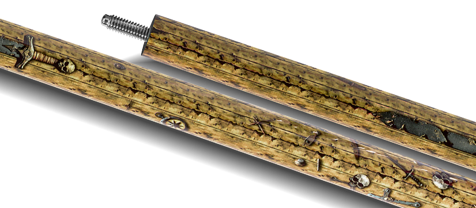 EVO PIRATES POOL CUE - GOLDEN PLUNDER - Desktop Image